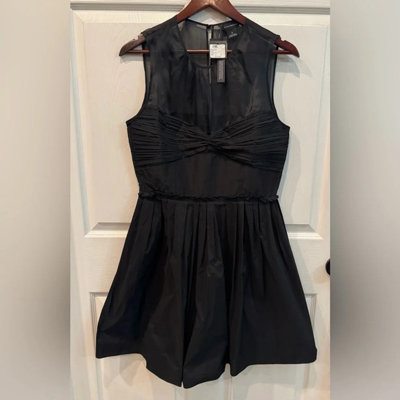 NWT Black Club Monaco Fit and Flare Black Dress Size 8 - Picture 1 of 10